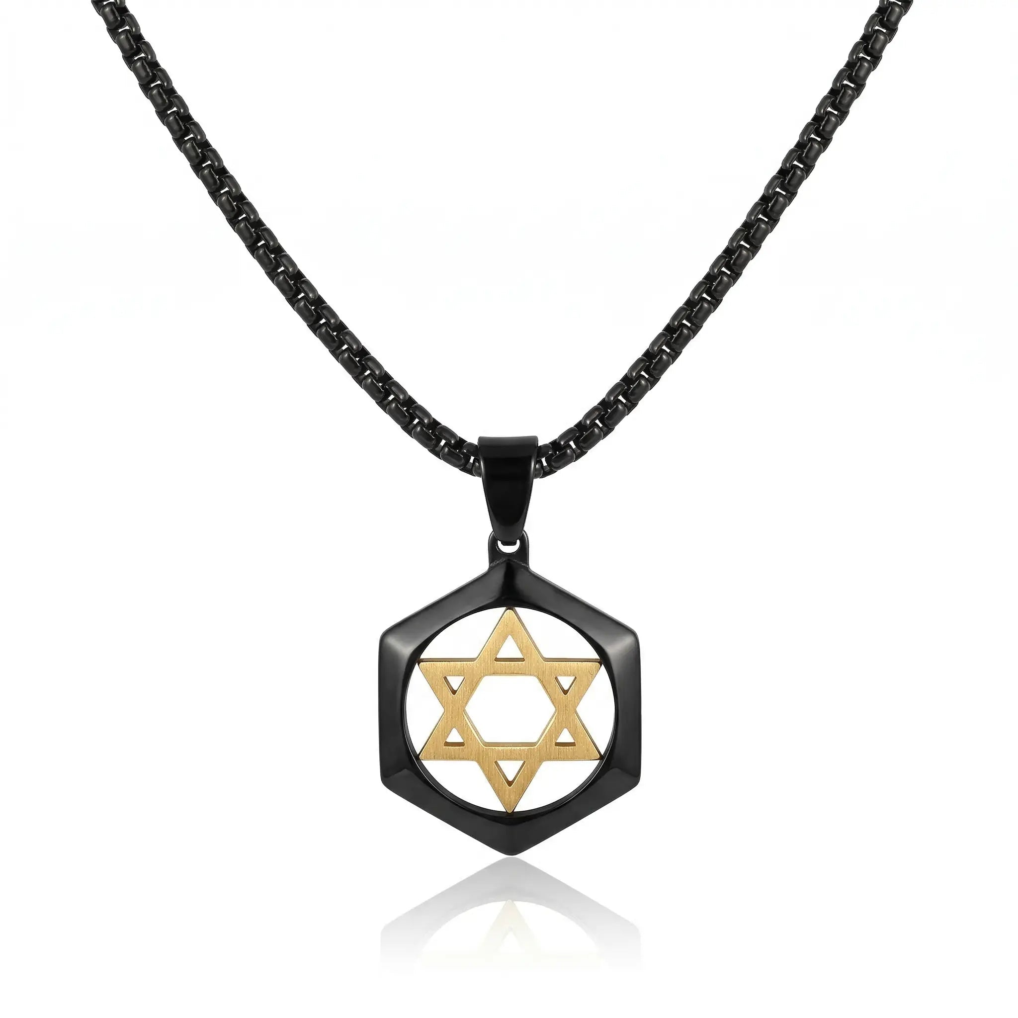 Modern Star David Necklace