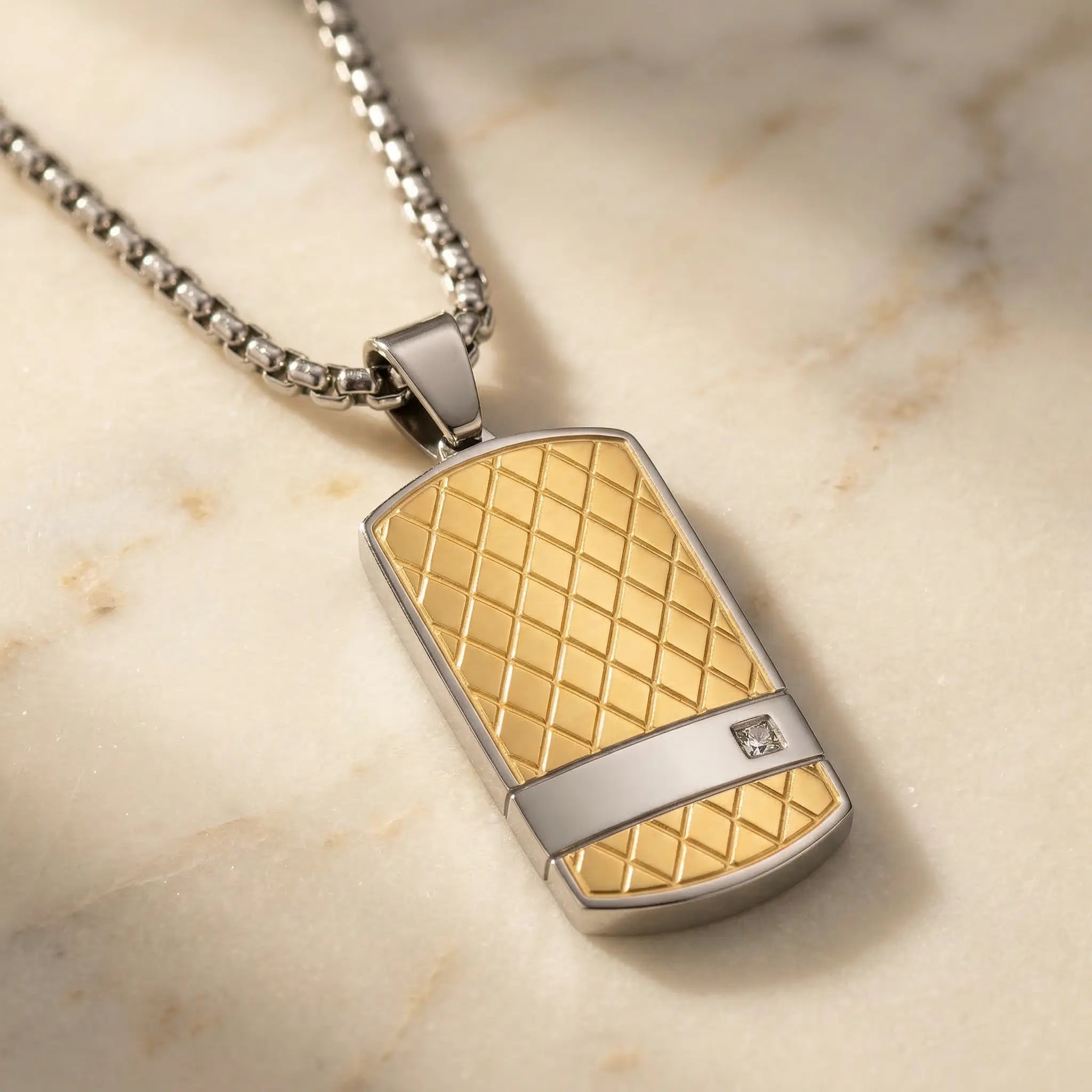 Corsa Tag Necklace