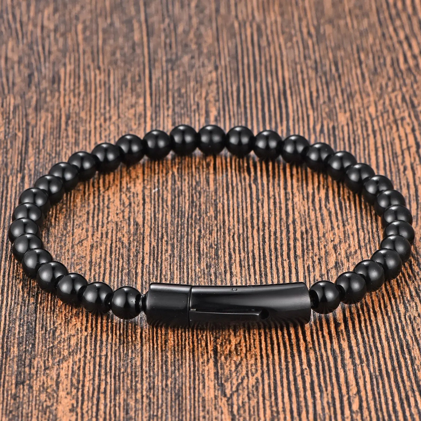 Onyx Bead Bracelet